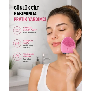 Cilt Dostu Silikon Yüz Masaj Aleti – Hafif, Dayanıklı ve Su Geçirmez Tasarım Yeni Nesil