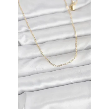 CM 14K Gold Renk 60 cm Zincirli Kadın Kolye