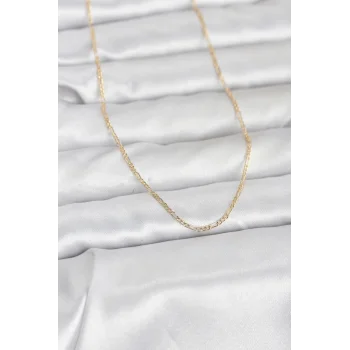 CM 14K Gold Renk 60 cm Zincirli Kadın Kolye