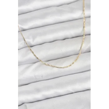 CM 14K Gold Renk Kesme Model 60 cm Kadın Kolye