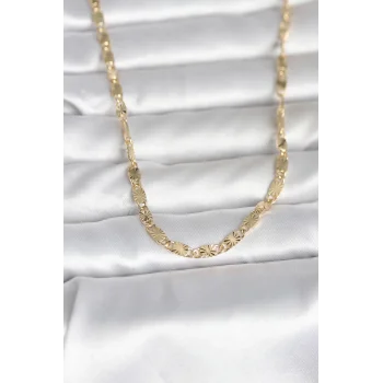CM 14K Gold Renk Lazer Model 45 cm Kadın Kolye