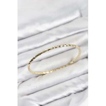 CM Gold Renk Lazer Kesim 65 mm Bilezik