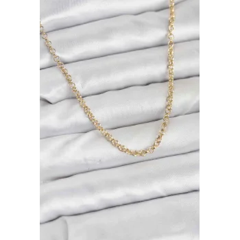 CM Gold Renk Pirinç Halkalı Model Kadın Kolye