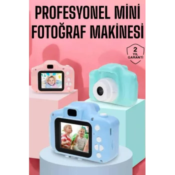 Çocuklara Özel Dijital Fotoğraf Makinesi Mini 1080P HD Kaliteli