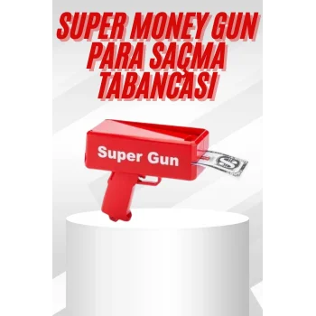 Çocuklara Özel Eğlenceli Para Saçma Makinası Parti Oyuncağı Kırmızı