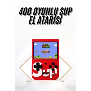 Çocuklara Özel Taşınabilir Sup El Atarisi 400 Oyunlu Nostaljik Oyun Konsolu