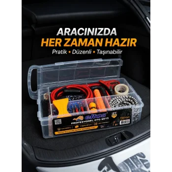 Çok Amaçlı 27 Parça Araç Acil Durum Ekipman Seti Düzenli Taşıma Kutulu