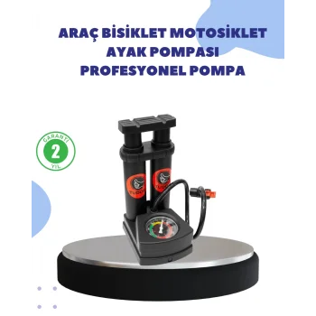 Çok Amaçlı Ayaklı Lastik Pompası Yüksek Hassasiyetli