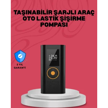 Çok Amaçlı Dijital Lastik Pompası Araç Bisiklet Top Uyumlu