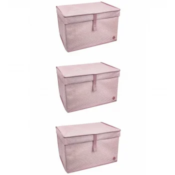 Çok Amaçlı Düzenleyici Kutu Organizer Cırt Cırtlı Hurç Mega Plus Boy 40cm X 30cm X 70cm (3 Adet)
