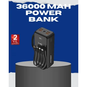 Çok Çıkışlı Taşınabilir Şarj Cihazı Dijital Göstergeli