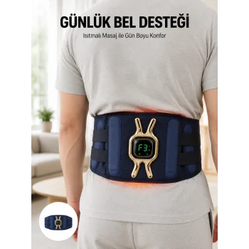 Çok Fonksiyonlu Masaj Kemeri Isı ve Titreşim Destekli