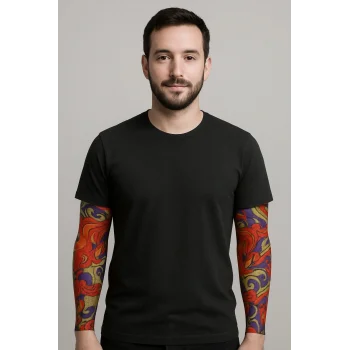 Çorap Dövme Giyilebilir Kol Bacak Dövmesi Likralı 2 Adet Model 4 (5047)