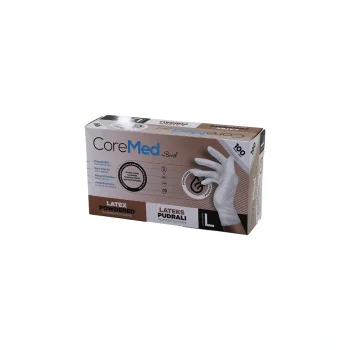 COREMED BİMEL L BEDEN PUDRALI MUAYENE ELDİVENİ 100LÜ (5047)