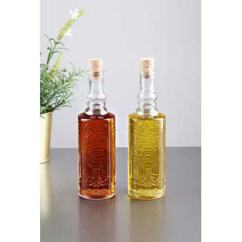 Dekor Yağdanlık - Sirkelik Şişe 2li Set
