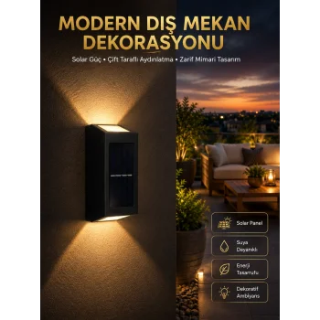 Dekorasyon Aplik Işık Güneş Enerjili Aydınlatma Dekoratif Aydınlatma