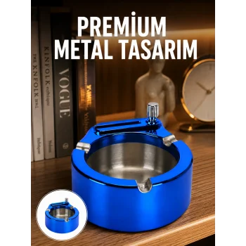 Dekoratif Çakmaklı Küllük Kolay Temizlenebilir Metal Yeni Nesil