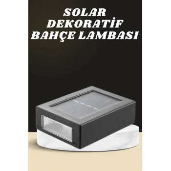 Dekoratif Duvar Lambası Solar Güneş Enerjili Bahçe Aydınlatması