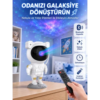 Dekoratif ve Fonksiyonel Astronot Projeksiyon Aydınlatma
