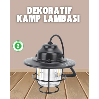 Dekoratif ve Fonksiyonel Taşınabilir Kamp Gece Lambası