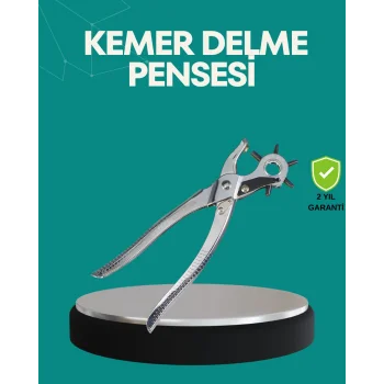 Deri Delme Pensesi 6 Uçlu Ayarlanabilir Kemer Delme Aleti Profesyonel Kullanım