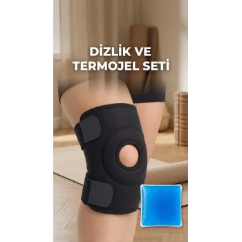Destekli Diz Korsesi Çapraz Bağ Menisküs Ağrısı İçin Termojelli Dizlik