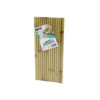 D.GEN  DÜZ KANALLI  ÇİFT TARAF=DÜZ - KANALLI AHŞAP BAMBU SERVİS SUNUM TAHTASI  17 X 39 X 1.5CM (5047)