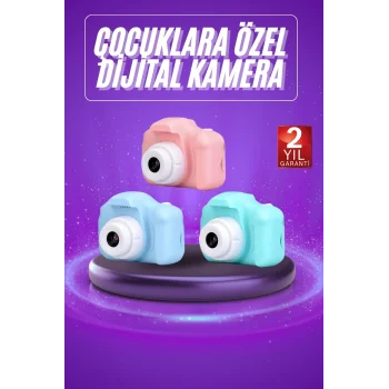 Dijital Fotoğraf Makinesi Çocuk Mini 1080p HD Kaliteli Renkli