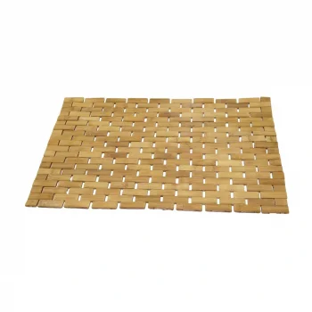 DİKDÖRTGEN - BAMBU KAYDIRMAZ BANYO PASPASI 42X62CM (5047)