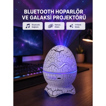 Dinozor Yumurta Gece Lambası Projektör – 14 Renk Seçeneği