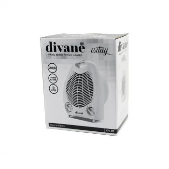 DİVANE FANLI ISITICI SOBA 3 KADEME HIZ AYAR 2000W AYARLANABİLİR TERMOSTAT - OTO SICAKLIK KONTROL - AŞIRI ISINMAYA KORUMA (5047)