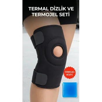 Dizlik Çapraz Bağ Menisküs Destekli Termojelli Sporcu Diz Korsesi