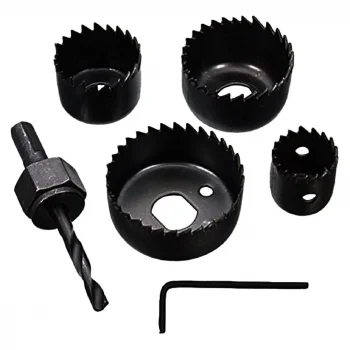 DMAX DMX-4127 ( 6PCS ) BUAT AÇMA PANÇ SETİ ( 32-38-44-54MM & 3/8 HEX & ANAHTAR ) ( METAL & AHŞAP & PLASTİK DELİK AÇMA )*100