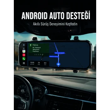 Dokunmatik Ayna Carplay Araç Kamera Ekranı Ön Arka Kayıt Destekli