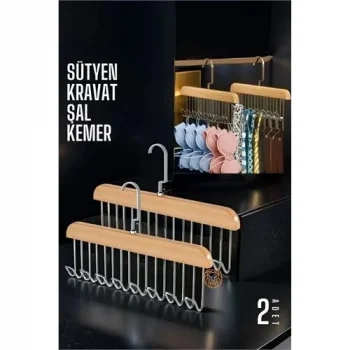 Dolap İçi Askı 2 Adet Sütyen Şal Kravat Kemer Çanta