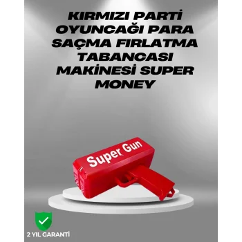 Dolar Boyutunda Kâğıt Atışı Yapan Pil ile Çalışan Oyuncak Tabanca