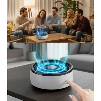 Dumanı İçine Çeken Akıllı Kül Tablası – Kokusuz, Filtreli ve Otomatik Duman Emici Küllük (5047)