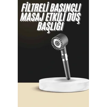 Duş Başlığı Profesyonel Masaj Başlıklı 3 Modlu Yeni Nesil Masaj Uçlu Su Tasarruflu