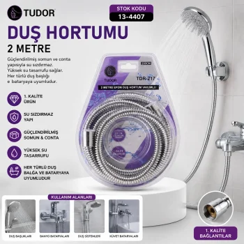 DUŞ HORTUMU 200CM VAKUMLU AMBALAJ (5047)