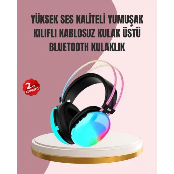 Düşük Gecikmeli Bluetooth 5.3 Gaming Kulaklık – RGB Işıklı