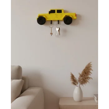 Duvara Monte Araba Anahtarlık Dekoratif ve Kullanışlı