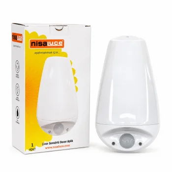 E27 - IP20 SOFT 0,4W - 50W ÇINAR SENSÖRLÜ LED APLİK DUVAR LAMBASI E2003-2 (5047)