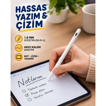 Eğim Sensörlü Dijital Kalem – Yüksek Hassasiyetli 1,0 mm Uç, Uzun Pil Ömrü Yeni Nesil