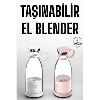 El Blender Taşınabilir Meyve Blender Şarj Edilebilir Taşınabilir Blender Elektrikli