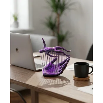 El İnsan Figür 3D Dekoratif Obje Modern Tasarım ve Estetik Görünüm