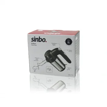 EL MİKSERİ 2İN1= KARIŞITMA - ÇIRPMA APARATI 5 KADEME HIZ AYARI PASLANMAZ ÇELİK GÖVDE 200W SMX-2774 (5047)