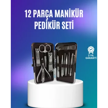 El ve Ayak Bakımı İçin Profesyonel 12 Bakım Seti