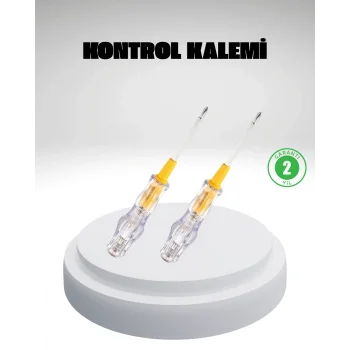 Elektrik Test Kalemi Neon Işıklı Nikel Kaplama 110-220V Dirençli