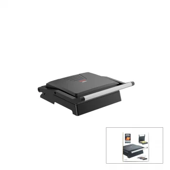 ELEKTRİKLİ TOST MAKİNESİ 4 DİLİM 180° AÇILIR ÜST GÖVDE = IZGARA KULLANIM 1000W SSM-2594 (5047)