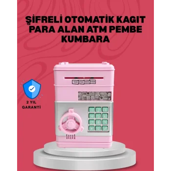 Elektronik Şifreli Otomatik Para Yutan Çocuk Kumbarası